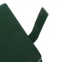 Ежедневник недатированный, А5, 140 л., клетка, кожзам, с хлястиком, &laquo;Полоски&raquo;, изумрудный
