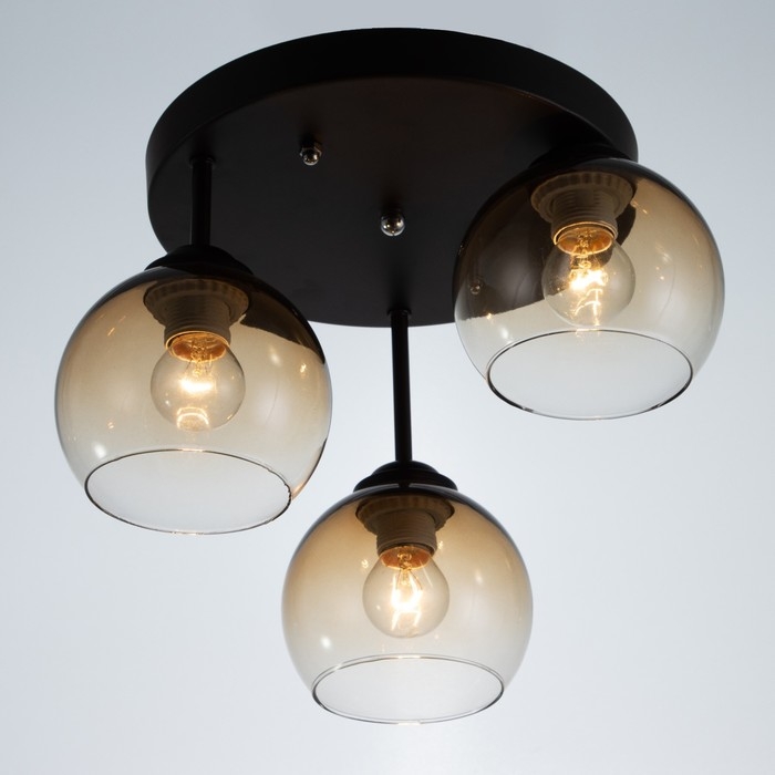 Люстра 2075/3GD E27 40Вт кофе-золото 45х45х40 см BayerLux