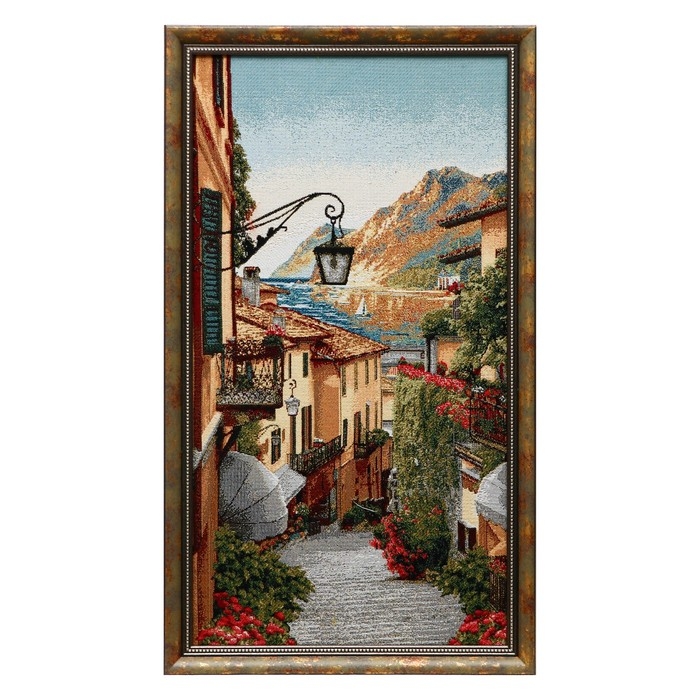 Гобеленовая картина Гобеленовая картина "Цветочная улица-2" 36*63 см