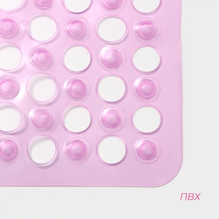 Коврик противоскользящий в ванну на присосках Доляна «Попурри», 31×48 см, цвет МИКС Коврик противоскользящий в ванну на присосках Доляна «Попурри», 31×48 см, цвет МИКС