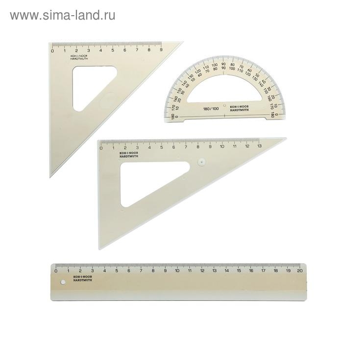 Набор геометрический малый Koh-I-Noor, прозрачный Набор геометрический малый Koh-I-Noor, прозрачный