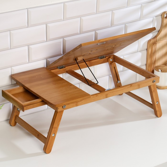 Столик для ноутбука складной, 30х50 см, дерево Столик для ноутбука складной, 30х50 см, дерево