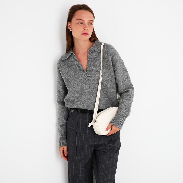 Сумка кросс-боди на молнии, цвет бежевый Сумка кросс-боди на молнии, цвет бежевый