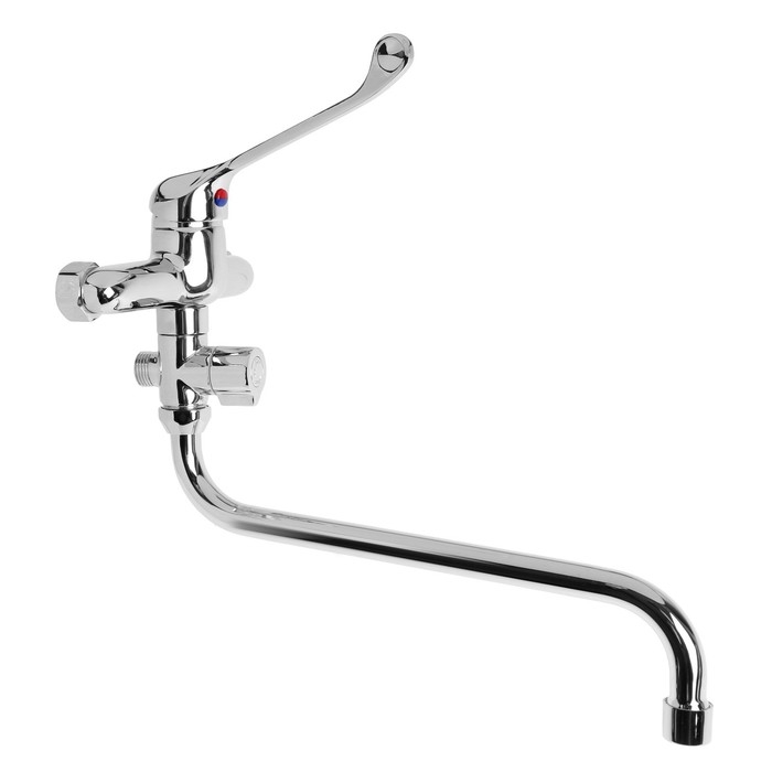 Смеситель для ванны  Смеситель для ванны "ЦС-СМ" СТ300117, однорычажный, излив 300 мм, хирургический, хром