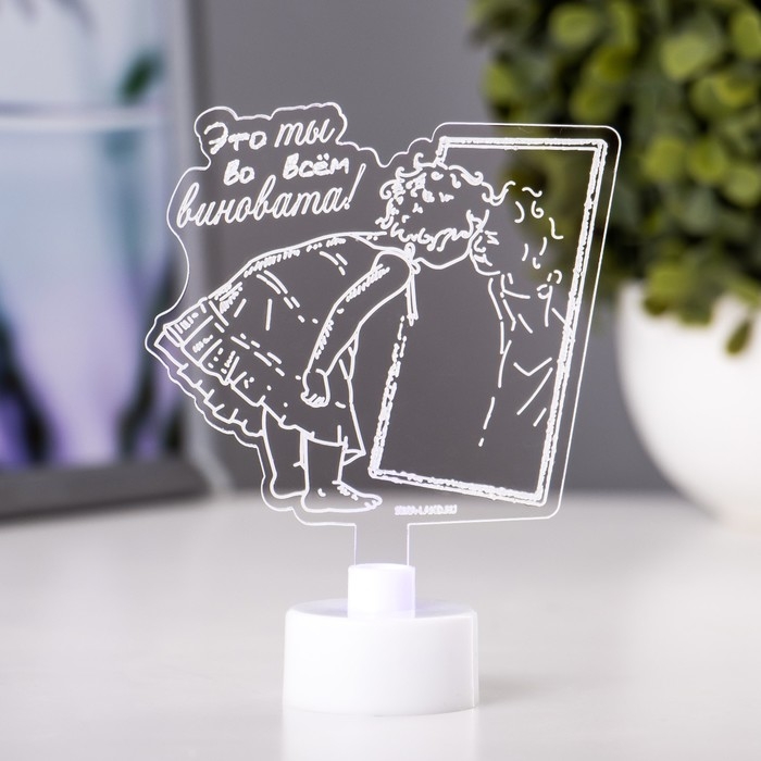 Светильник Светильник "Девочка" LED RGB 6 цветов от батареек LR1130, 3шт 9х9,5 см RISALUX