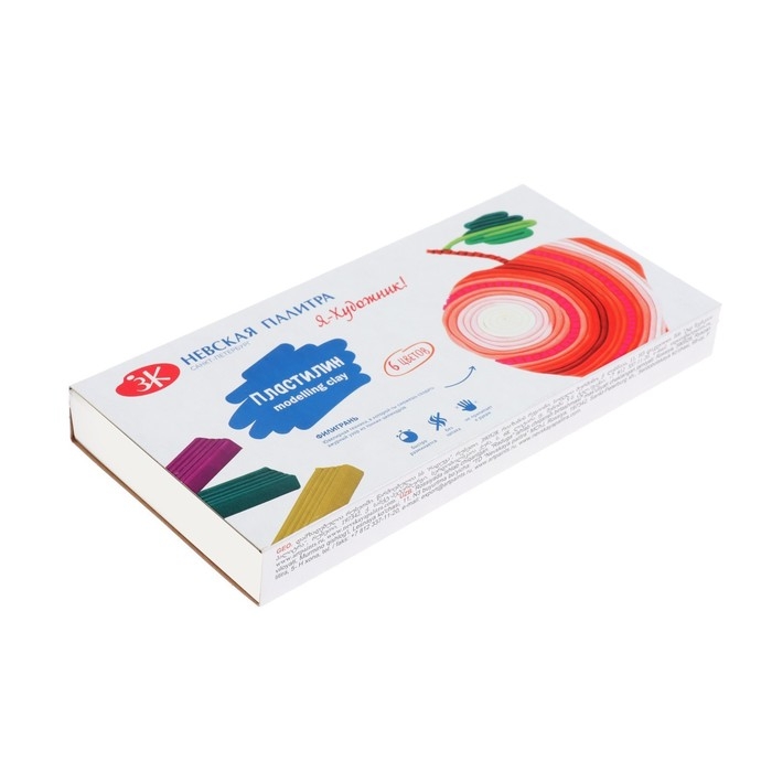 Пластилин 6 цветов Пластилин 6 цветов "Я - Художник!", 120 г, со стеком