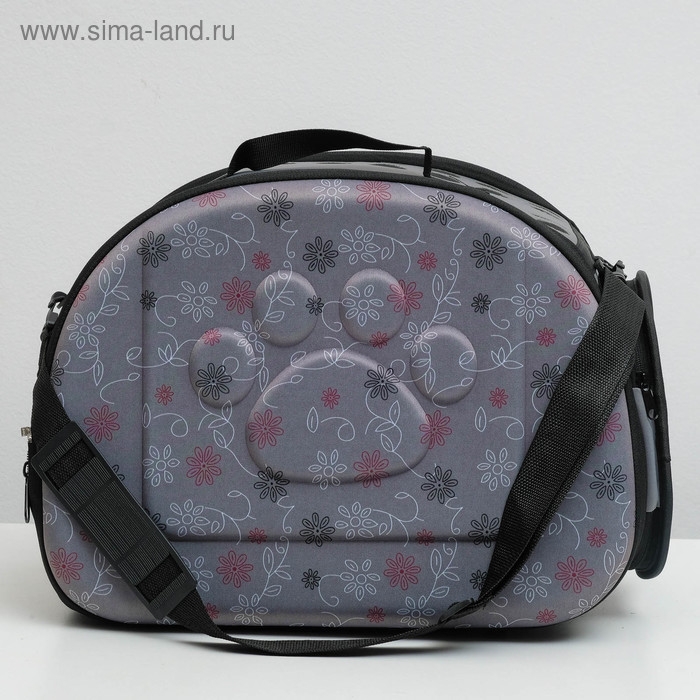 Складная сумка-переноска с отдельным входом, материал EVA, 43,5 х 28 х 33 см, серая Складная сумка-переноска с отдельным входом, материал EVA, 43,5 х 28 х 33 см, серая