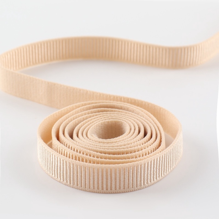 Резинка бельевая, в рубчик, 10 мм, 10 ± 1 м, цвет бежевый Резинка бельевая, в рубчик, 10 мм, 10 ± 1 м, цвет бежевый