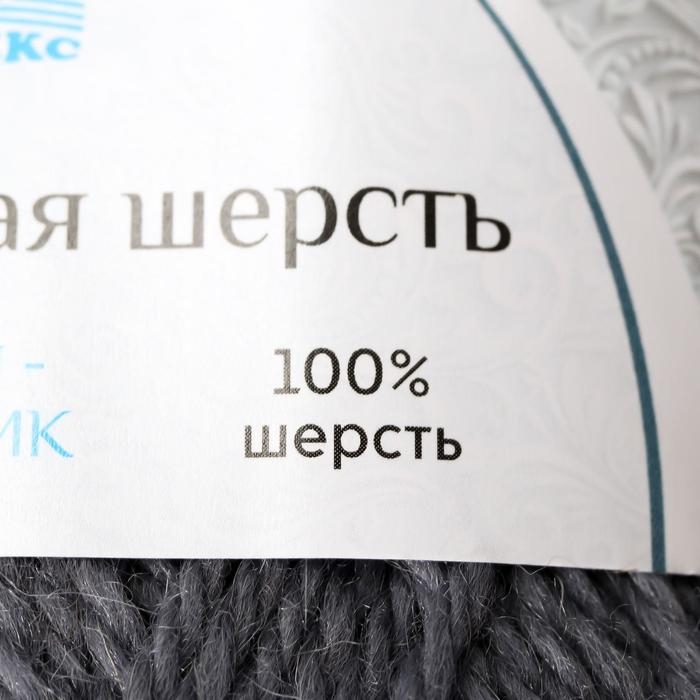 Пряжа Пряжа "Аргентинская шерсть" 100% импортная п/т шерсть 200м/100гр (169, серый)