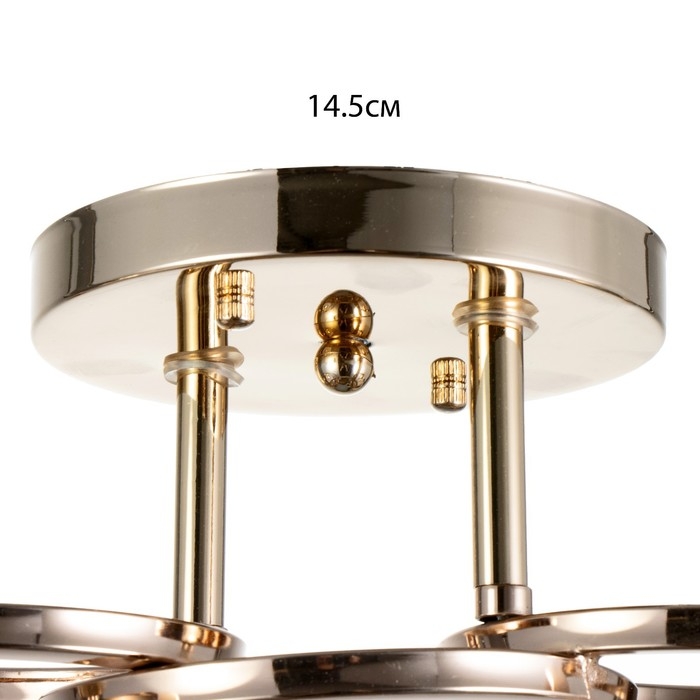 Люстра Люстра "Айрис" 2хЕ27 40Вт золото 42х15х23 см BayerLux