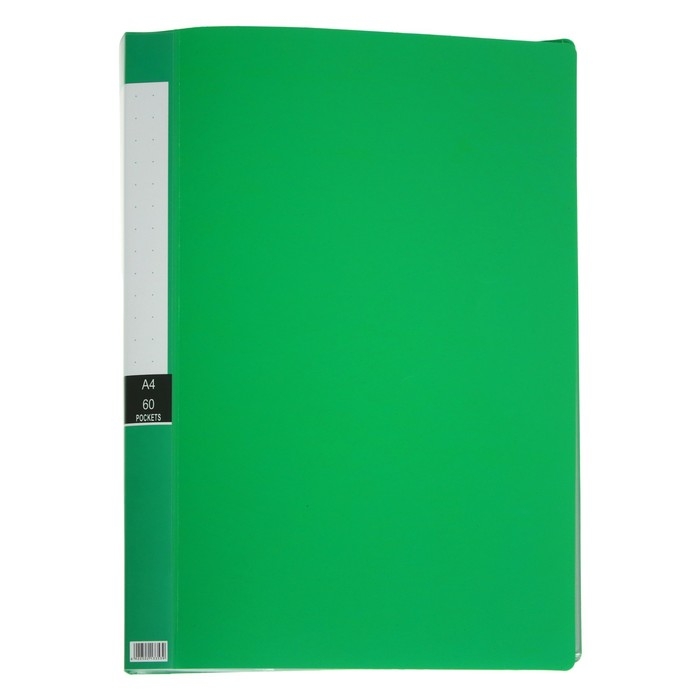 Папка А4, 60 прозрачных файлов, 400 мкм, МИКС Папка А4, 60 прозрачных файлов, 400 мкм, МИКС