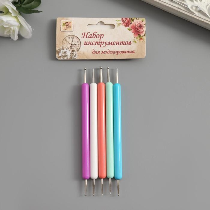 Инструменты для придания формы фоамирану  Инструменты для придания формы фоамирану "Пастель" набор 5 шт 12 см