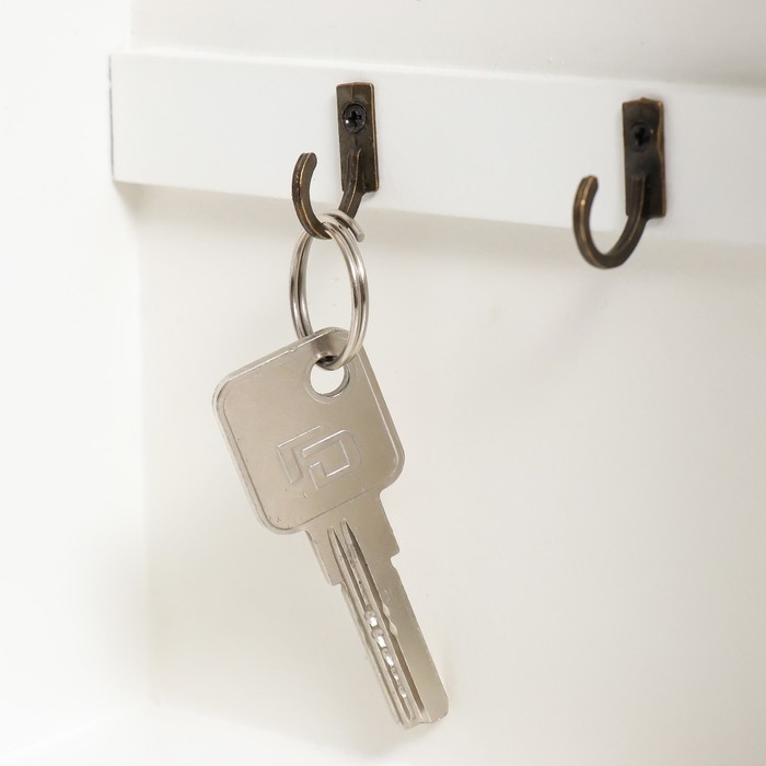 Ключница дерево 5 крючков Ключница дерево 5 крючков "Ключи и горошек" 26х19х6 см