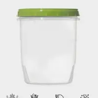 Банка для хранения продуктов, 1.3 л, пластик, прозрачная, крышка МИКС