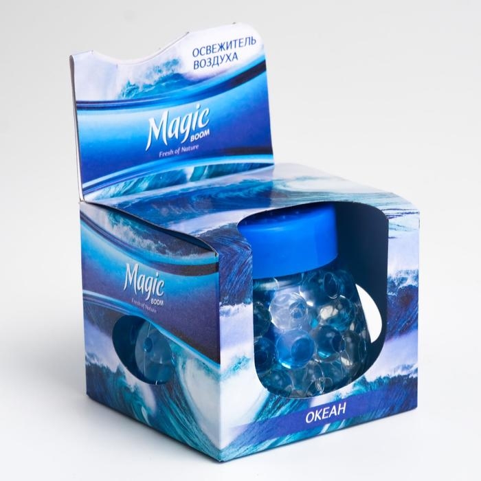 Освежитель воздуха Magic Boom, гелевый  Освежитель воздуха Magic Boom, гелевый "Океан" 100 г