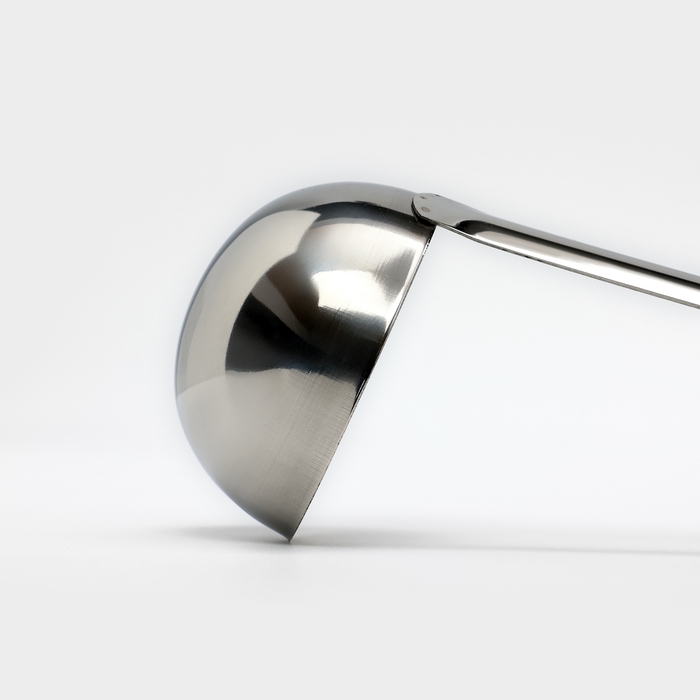 Половник из нержавеющей стали Доляна Everyday, 150 мл, 35×8,5 см, цвет серебряный Половник из нержавеющей стали Доляна Everyday, 150 мл, 35×8,5 см, цвет серебряный