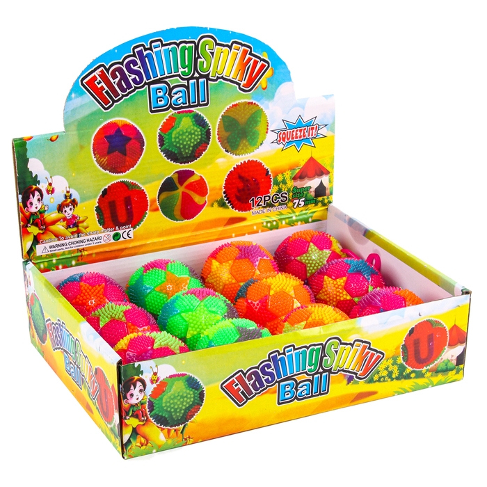 Мяч «Звёздочки», световой, с пищалкой, цвета МИКС Мяч «Звёздочки», световой, с пищалкой, цвета МИКС