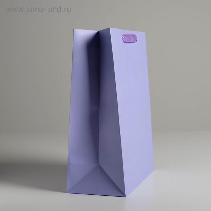 Пакет подарочный, упаковка, &laquo;Сиреневый&raquo;, 26 х 32 х 12 см
