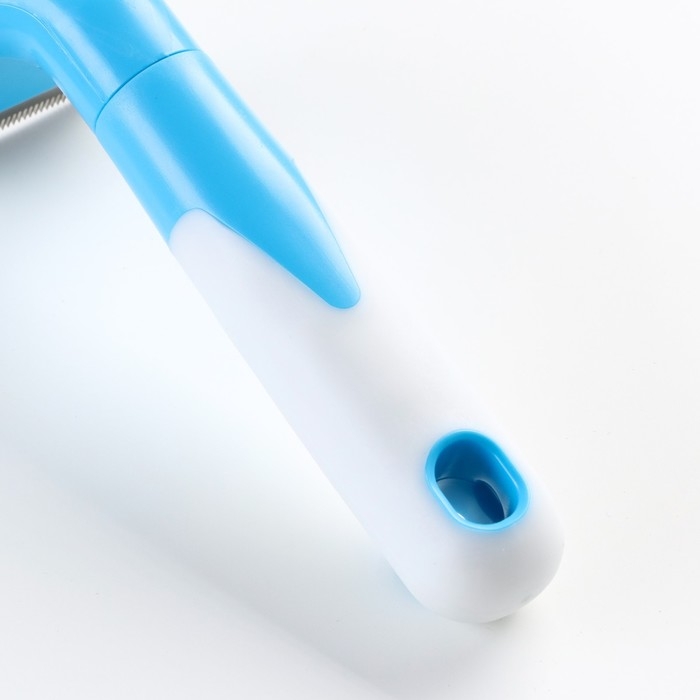 Дешеддер малый, лезвие шириной 4,5 см, голубой Дешеддер малый, лезвие шириной 4,5 см, голубой