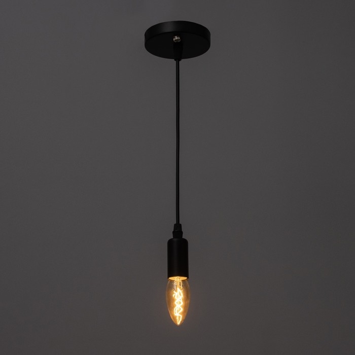 Светильник BayerLux 1929/1BK E14 40Вт черный 4х5х105 см Светильник BayerLux 1929/1BK E14 40Вт черный 4х5х105 см