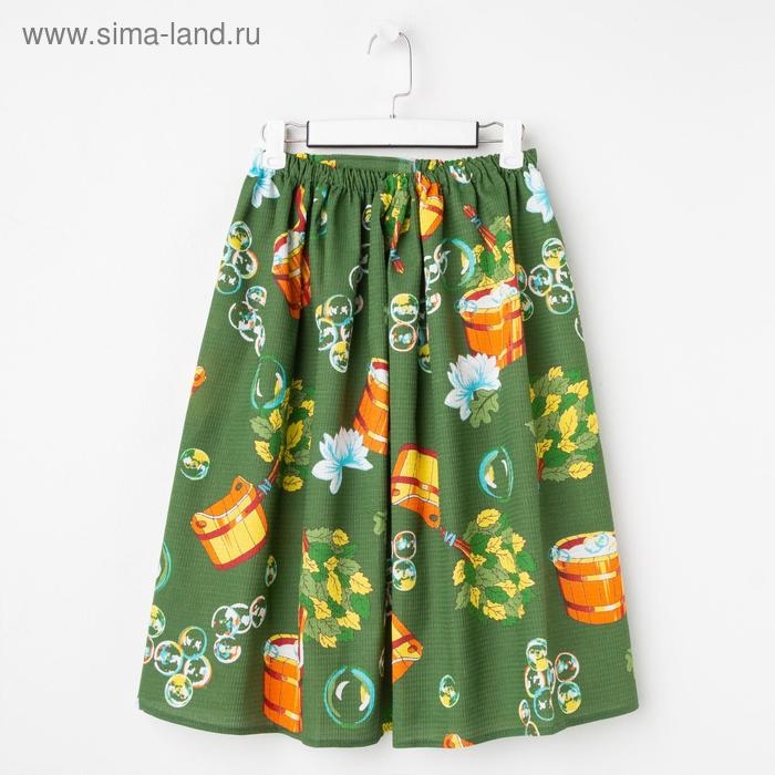 Килт для сауны муж (65х150), Баня темно-зел. ваф.полотно 160г/м, хл100% Килт для сауны муж (65х150), Баня темно-зел. ваф.полотно 160г/м, хл100%