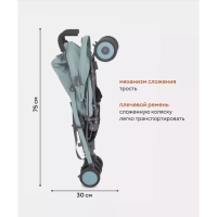 Коляска прогулочная детская RANT basic «Tango» RA351, складывается в трость, цвет Ocean Green
