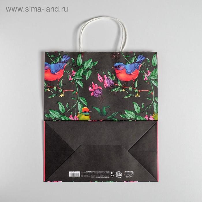 Пакет подарочный крафт, упаковка, «С 8 марта», 28 х 32 х 15 см Пакет подарочный крафт, упаковка, «С 8 марта», 28 х 32 х 15 см