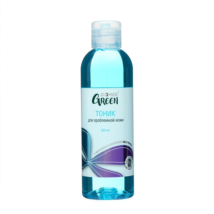Тоник для лица Domix от угревой сыпи с чистотелом, D-пантенолом и наносеребром, 200 мл Тоник для лица Domix от угревой сыпи с чистотелом, D-пантенолом и наносеребром, 200 мл