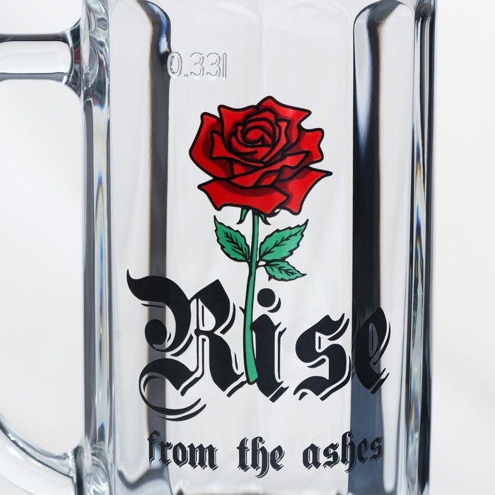 Кружка стеклянная для пива «Гамбург. Райз фром ашес», 330 мл, рисунок МИКС Кружка стеклянная для пива «Гамбург. Райз фром ашес», 330 мл, рисунок МИКС