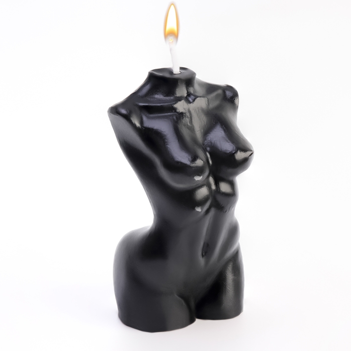 Свеча фигурная  Свеча фигурная "Женский силуэт", 10 см, черная