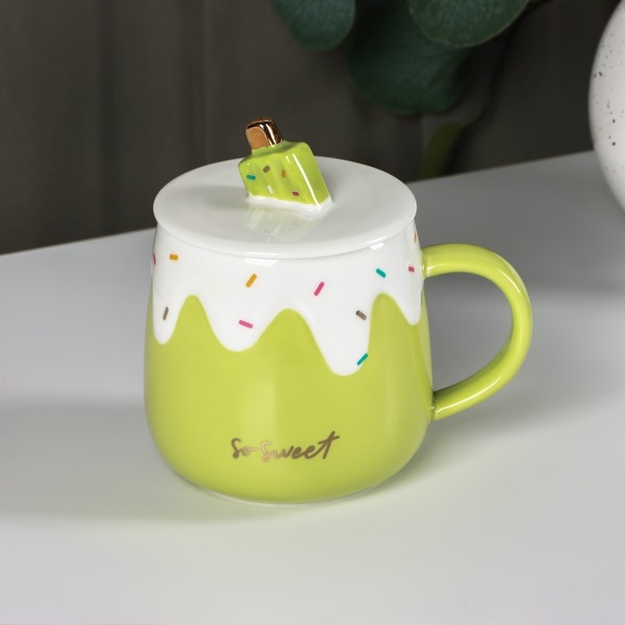 Кружка керамическая «Нежное мороженое», 380 мл, цвет МИКС Кружка керамическая «Нежное мороженое», 380 мл, цвет МИКС