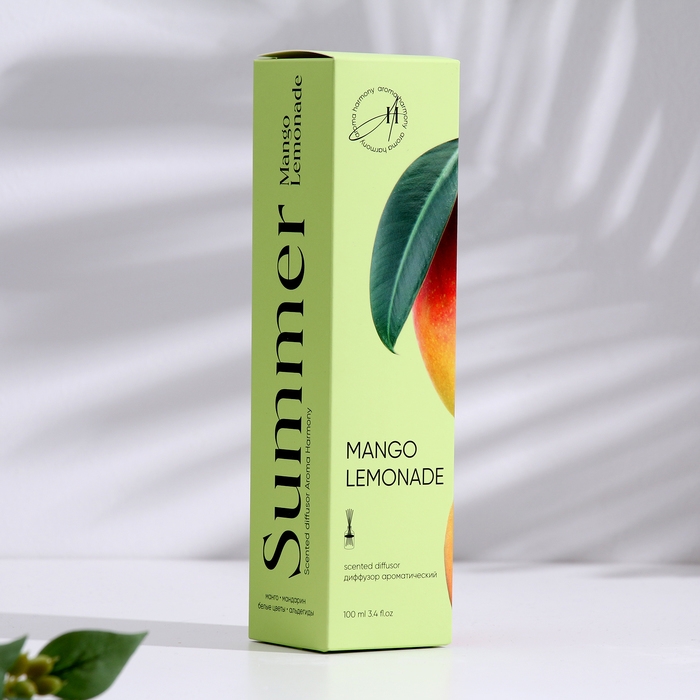 Диффузор ароматический, Диффузор ароматический, "Mangо lemonade", манго и лимонад, 100 мл