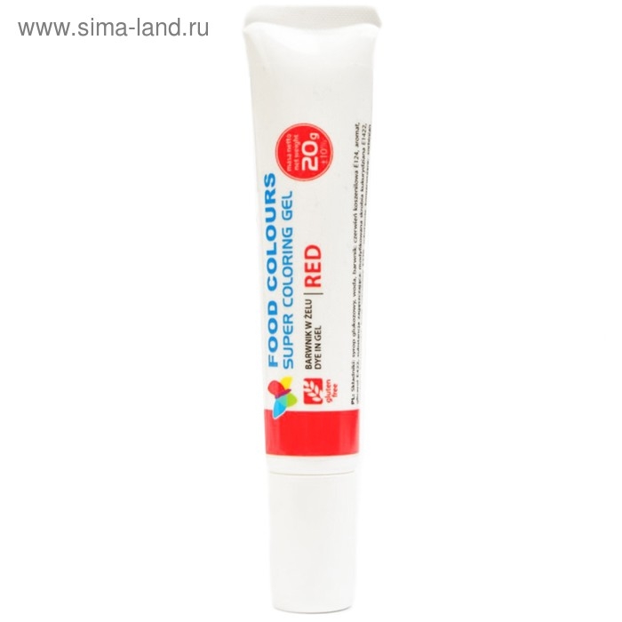 Краситель пищевой гелевый Food Colours, красный, 20 г Краситель пищевой гелевый Food Colours, красный, 20 г