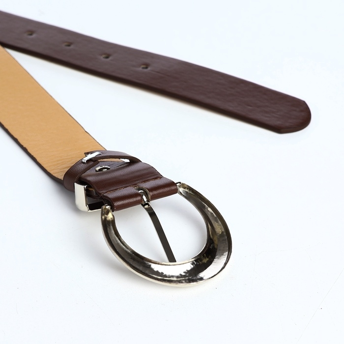 Ремень жен 06-01-02-01 Июнь2, 3,3*0,3*110 см, винт,пряжка металл, 1 прокол, коричневый Ремень жен 06-01-02-01 Июнь2, 3,3*0,3*110 см, винт,пряжка металл, 1 прокол, коричневый