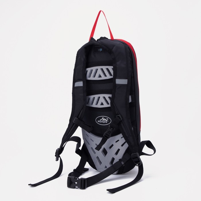Рюкзак туристический с расширением, 7 л, наружный карман, цвет чёрный/красный Рюкзак туристический с расширением, 7 л, наружный карман, цвет чёрный/красный