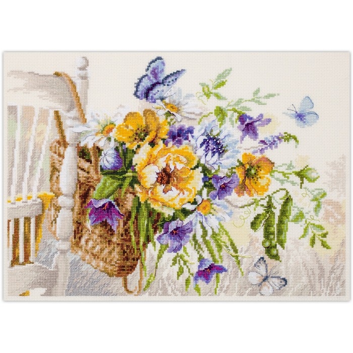 Набор для вышивания Набор для вышивания "Лето в корзинке" 38 х 28