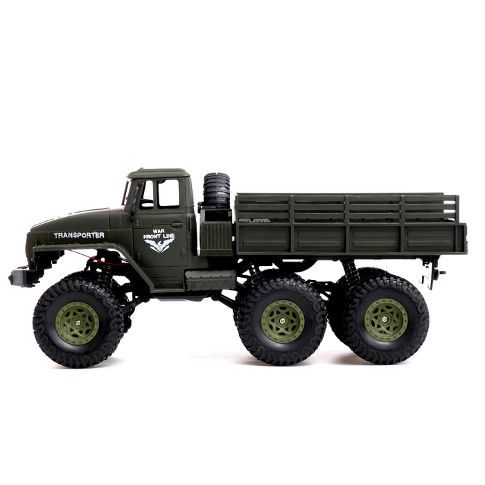 Грузовик радиоуправляемый «Фургон», привод 4WD, работает от аккумулятора,1:16, цвет зелёный Грузовик радиоуправляемый «Фургон», привод 4WD, работает от аккумулятора,1:16, цвет зелёный