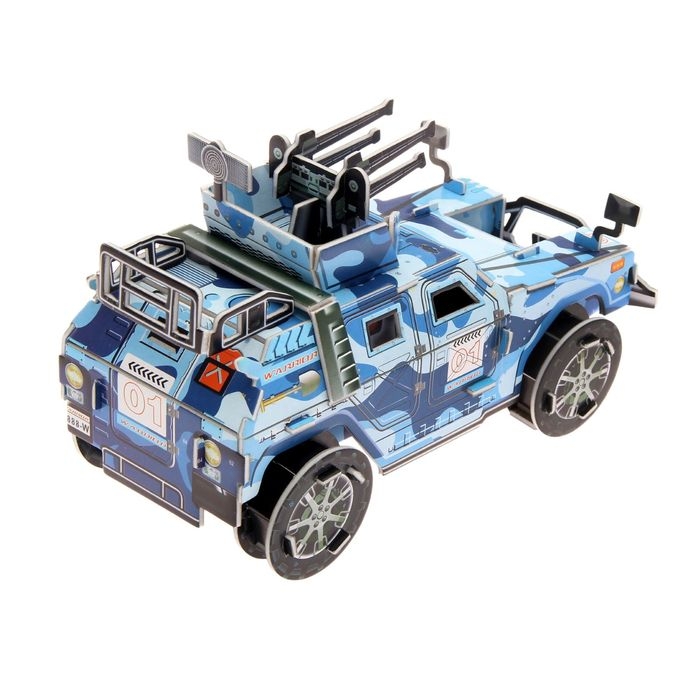 Конструктор 3D «Военный джип», 84 детали Конструктор 3D «Военный джип», 84 детали