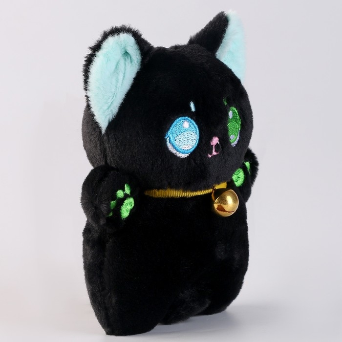 Мягкая игрушка «Котик», 12 см, цвет чёрный Мягкая игрушка «Котик», 12 см, цвет чёрный