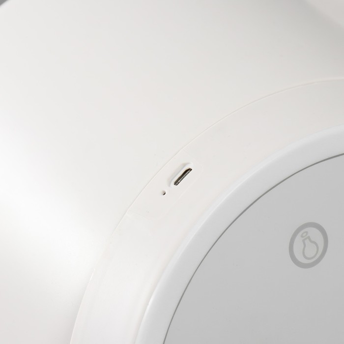 Шкатулка для косметики пластик, зеркало с подсветкой Шкатулка для косметики пластик, зеркало с подсветкой "Белоснежная" 37,5х22х31 см