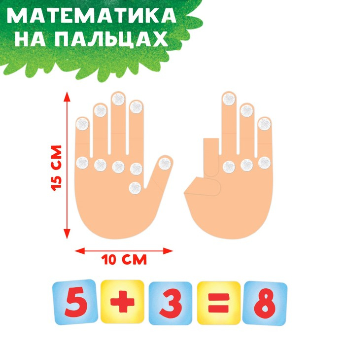 Интерактивная игра-лэпбук «Математика на пальцах», 3+ Интерактивная игра-лэпбук «Математика на пальцах», 3+