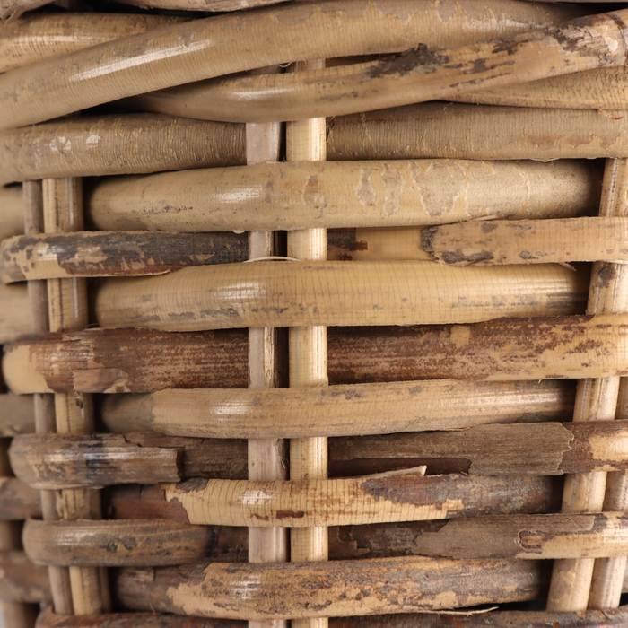 Кашпо плетеное, D14xH13см, серый, ротанг Кашпо плетеное, D14xH13см, серый, ротанг