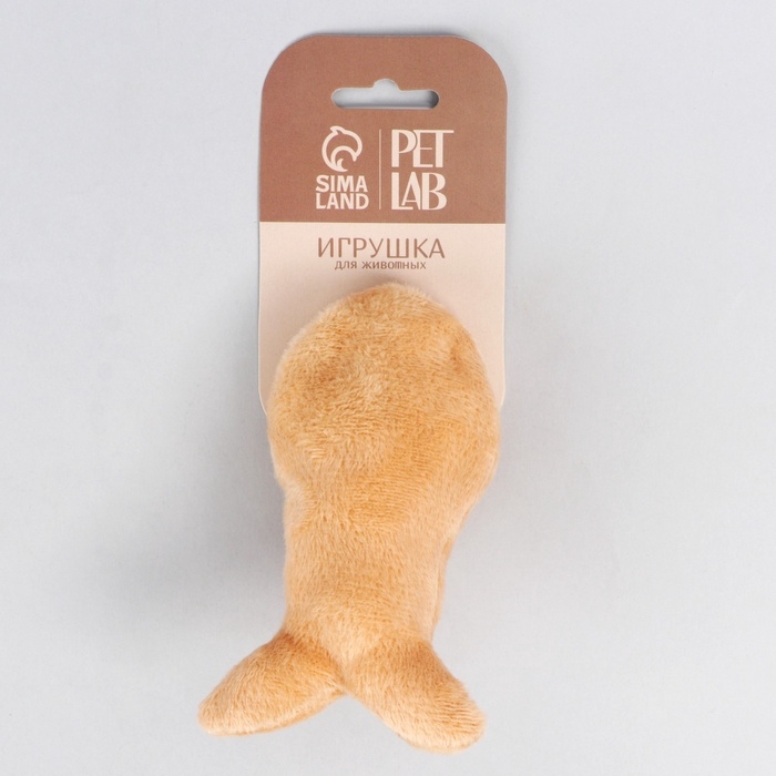 Игрушка для кошки «Рыбка» с кошачьей мятой, бежевая Игрушка для кошки «Рыбка» с кошачьей мятой, бежевая