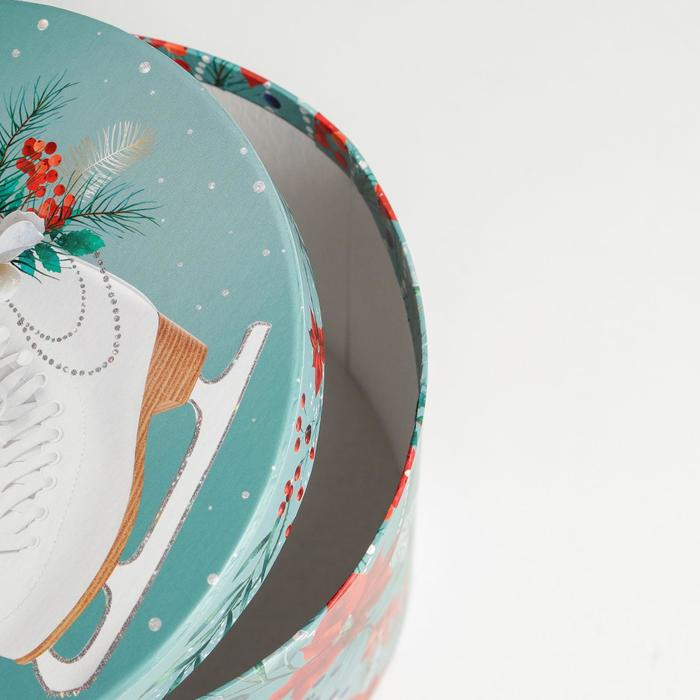 Коробка подарочная «Снежная», 18 х 18 х 13 см, Новый год Коробка подарочная «Снежная», 18 х 18 х 13 см, Новый год