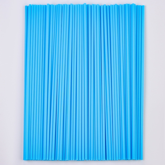 Трубочка для шаров и флагштоков, d=5 мм, цвет голубой, набор 100 шт. Трубочка для шаров и флагштоков, d=5 мм, цвет голубой, набор 100 шт.