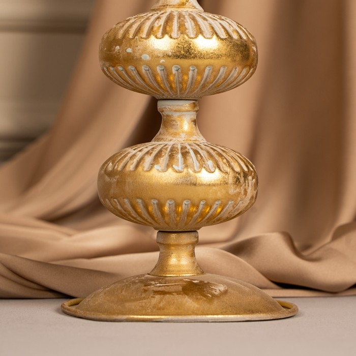 Подсвечник металл «Ярусы» для одной свечи 16 х 16 х 25 см