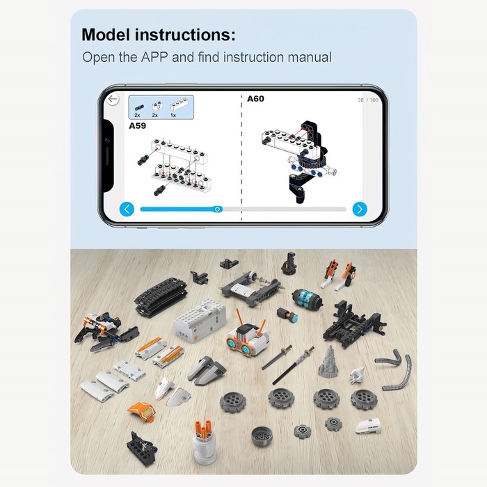 Конструктор радиоуправляемый «Робот», 462 детали Конструктор радиоуправляемый «Робот», 462 детали