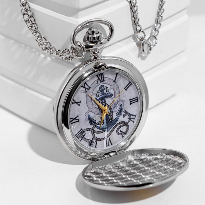 Часы карманные Часы карманные "Якорь", кварцевые, d циферблата-4.5 см