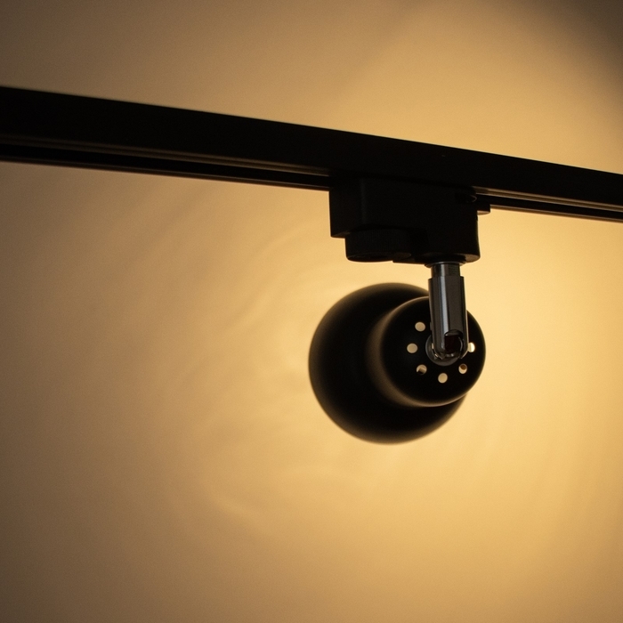 Светильник трековый Светильник трековый "Мудрец" Е27 40Вт черный 9х9х19,5см