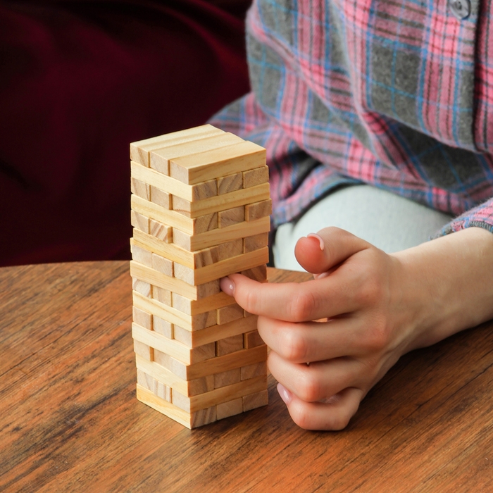 Игра настольная «Падающая башня» 13 × 4,5 × 4,5 см Игра настольная «Падающая башня» 13 × 4,5 × 4,5 см